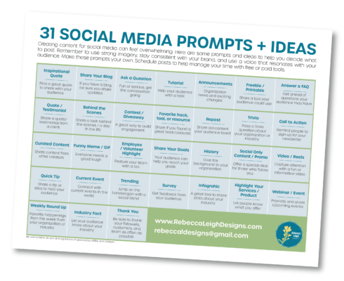 31 Social Media Prompts + Ideas preview